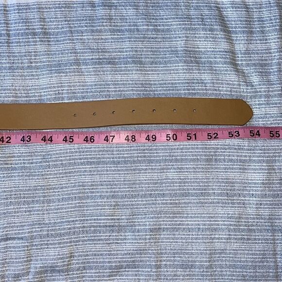 SHEIN Double O-Ring Buckle Faux Leather Belt - Camel - FREE with any purchase - Picture 8 of 10